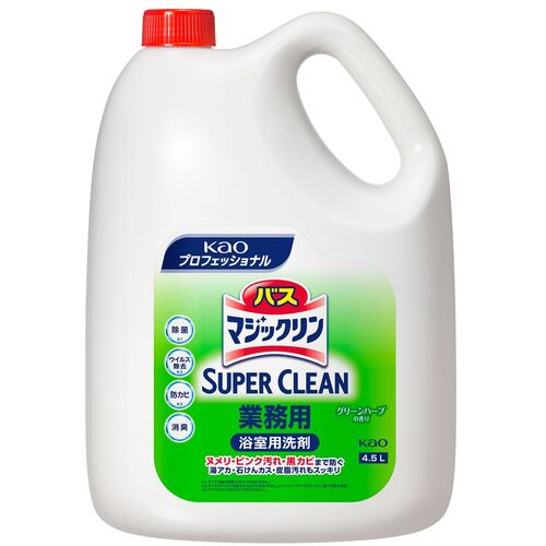 Kao Bathroom Cleaner Commercial Bath Magiclean Disinfectant Deodorizer Plus 4.5L 511706 1 pc