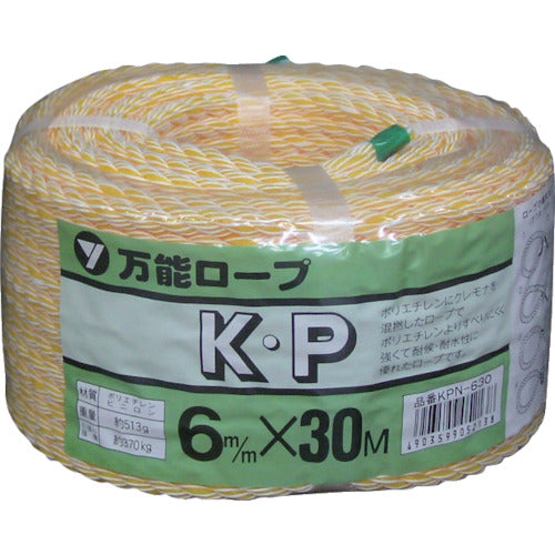 ユタカメイク　ロープ　ＫＰロープ万能パック　６φ×３０ｍ　KPN630　1 巻