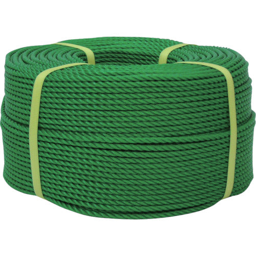 Yutakamake Rope PE Rope Roll 12φ x 200m Green PE-63 1 Roll
