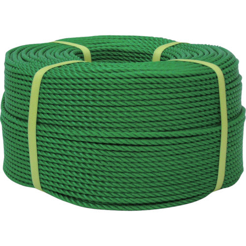 Yutakamake Rope PE Rope Roll 9φ x 200m Green PE-53 1 Roll
