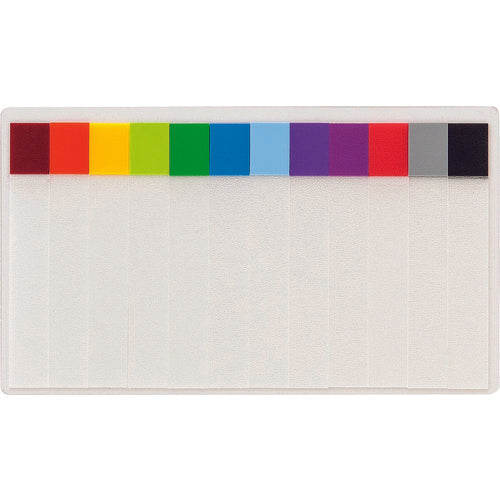 STALOGY Thin Sticky Notes 12 Colors S3010 1 PK