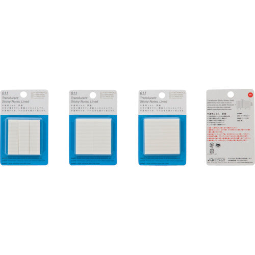 STALOGY Semi-transparent sticky note ruled 50mm width S3052 1 PK