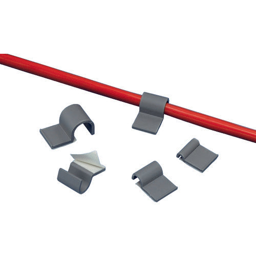 PANDUIT Fixture Cord Clip with Rubber Adhesive Tape, Gray (100 Pieces) A1C12-A-C8 1 Bag