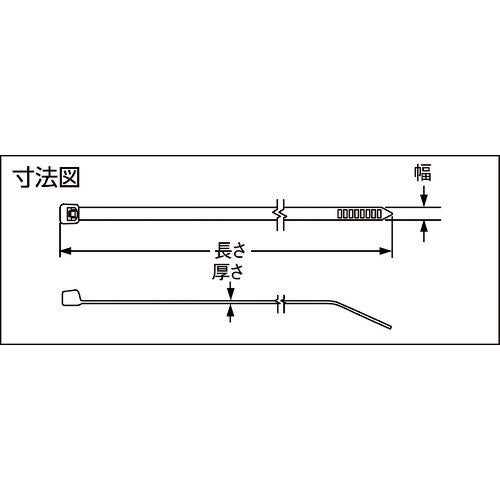ＰＡＮＤＵＩＴ　ナイロン結束バンド　赤　（１０００本入）　PLT2M-M2　1 袋