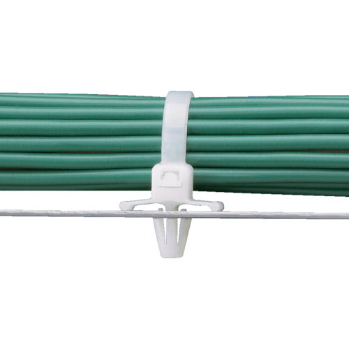 ＰＡＮＤＵＩＴ　押し込みタイプナイロン結束バンドナチュラル　幅４．８×長さ１９８（５００本入）　PLWP2S-D　1 袋