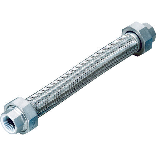 ＮＦＫ　シールコートユニオン式フレキシブルホース（無溶接式）　ユニオンＳＵＳ３０４（ＡＬＬＳＵＳ３０４）　１５Ａ×３００Ｌ　NK-1100-P/SUS304-15A-300L　1 本