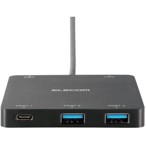 ELECOM USB Type-C 탑재 도킹 스테이션 PD 대응 블랙 U3HC-DC03BBK 1개
