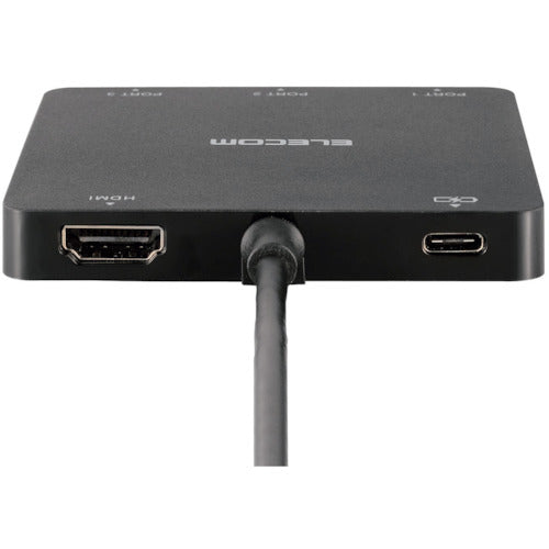 ELECOM USB Type-C 탑재 도킹 스테이션 PD 대응 블랙 U3HC-DC03BBK 1개