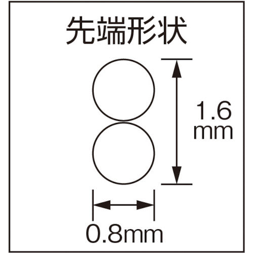 ＫＥＩＢＡ　丸ペンチ・先細タイプ　２ｃｏｍ．ハンドル　１２０　HRC-D14　1 丁