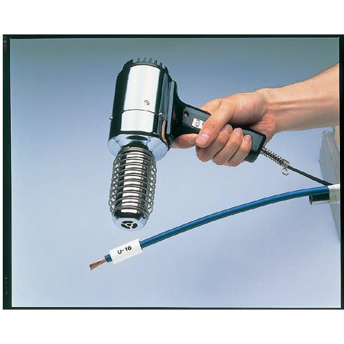 KING JIM 【순정】 “테프라” PRO 테이프 열수축 튜브/흰색 라벨/흑문자 대응 케이블 직경 Φ5mm SU5S 1개