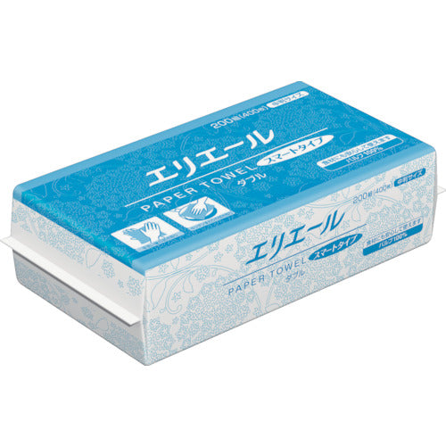 エリエール　ペーパータオルスマートタイプ　ダブル中判　823649　1 CS