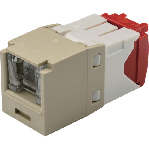 PANDUIT 카테고리 5E 셔터 부착 모듈러 잭 아이보리 CJH5E88TGEI 1개