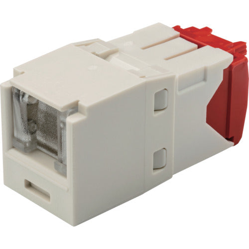 PANDUIT 카테고리 5E 셔터 부착 모듈러 잭 오프 화이트 CJH5E88TGIW 1개