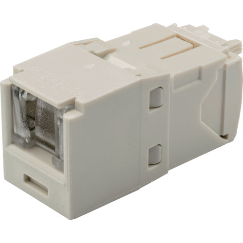 PANDUIT 카테고리 6 셔터 부착 모듈러 잭 오프 화이트 CJH688TGIW 1개