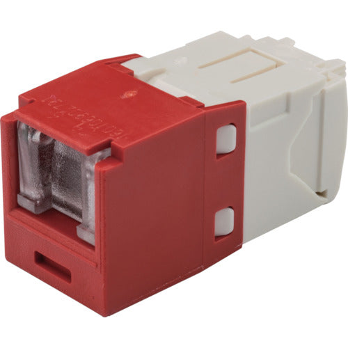 PANDUIT 카테고리 6 셔터 부착 모듈러 잭 레드 CJH688TGRD 1개