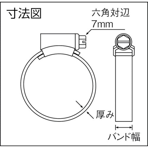 ＡＳＯＨ　ＯＲＢＩＴ　ホースクリップ　ＳＳ　２２０〜２５０　11-SS　1 箱