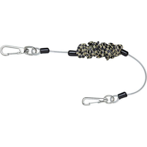 ミトロイ　セーフティーループ（からみ防止タイプ）　ショート　ゴールド×ブラック　SLK-80GB　1 本