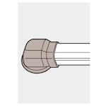 Ｐａｎａｓｏｎｉｃ　壁面取出しカバーＰタイプ室内用　DAS2802W　1 個