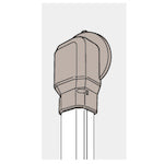 Panasonic 벽면 취출 커버 P타입 대형 DAS2808H 1개