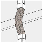 Panasonic Free Joint Brown 60-inch Length 644mm DAS39605A 1 pc
