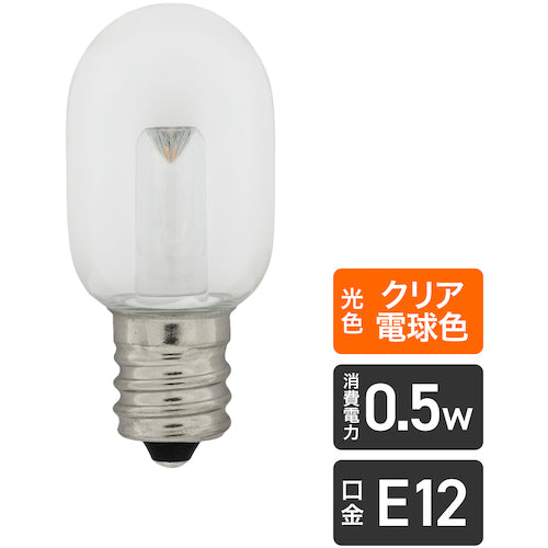 ＥＬＰＡ　ＬＥＤナツメ形Ｅ１２　LDT1CL-G-E12-G106　1 個