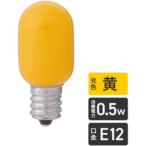 ＥＬＰＡ　ＬＥＤナツメ形Ｅ１２　LDT1Y-G-E12-G103　1 個