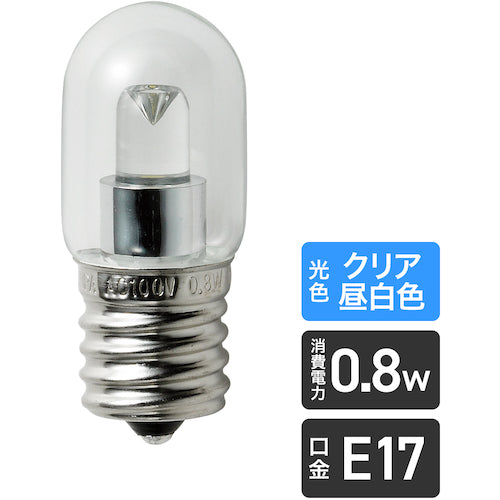 ＥＬＰＡ　ＬＥＤナツメ形Ｅ１７　LDT1CN-G-E17-G115　1 個