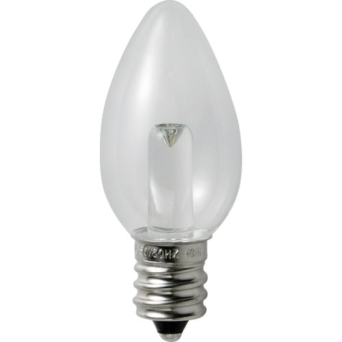 ＥＬＰＡ　電球（ＬＥＤ）　ＬＥＤ電球ローソク形Ｅ１２　明るさ１５ｌｍ　クリア電球色相当　LDC1CL-G-E12-G306　1 個