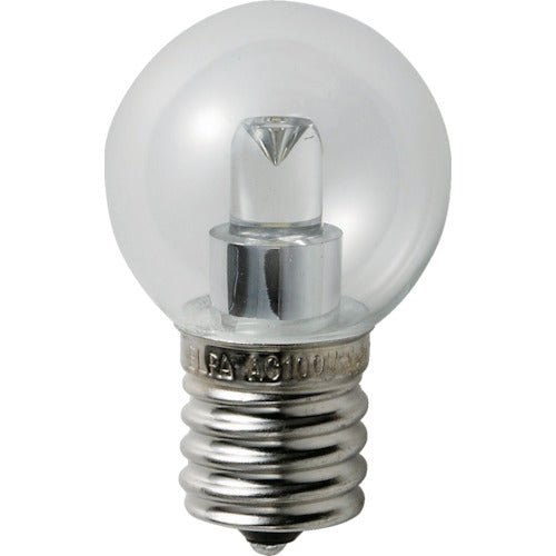 ＥＬＰＡ　電球（ＬＥＤ）　ＬＥＤ電球Ｇ３０形Ｅ１７　明るさ５５ｌｍ　クリア昼白色相当　LDG1CN-G-E17-G245　1 個