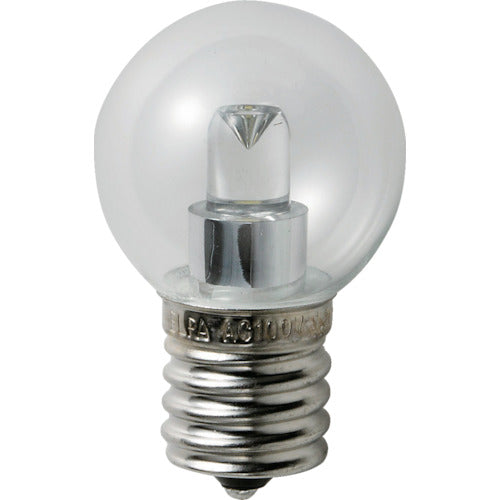 ＥＬＰＡ　電球（ＬＥＤ）　ＬＥＤ電球Ｇ３０形Ｅ１７　明るさ４５ｌｍ　クリア電球色相当　LDG1CL-G-E17-G246　1 個