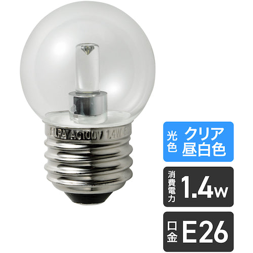 ＥＬＰＡ　ＬＥＤ電球Ｇ４０形Ｅ２６　LDG1CN-G-G255　1 個