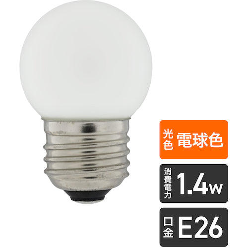 ＥＬＰＡ　ＬＥＤ電球Ｇ４０形Ｅ２６　LDG1L-G-G251　1 個