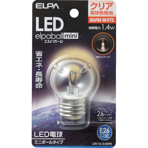 ELPA LED 전구 G40형 E26 LDG1CL-G-G256 1개