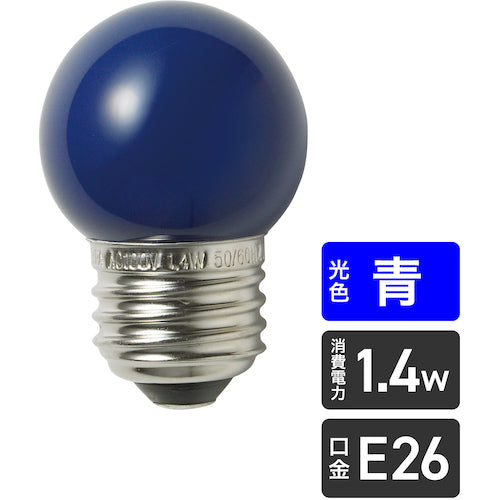 ELPA LED bulb G40 type E26 LDG1B-G-G252 1 piece