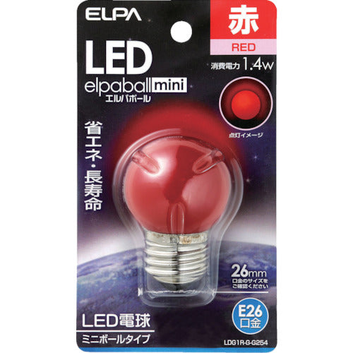 ＥＬＰＡ　ＬＥＤ電球Ｇ４０形Ｅ２６　LDG1R-G-G254　1 個