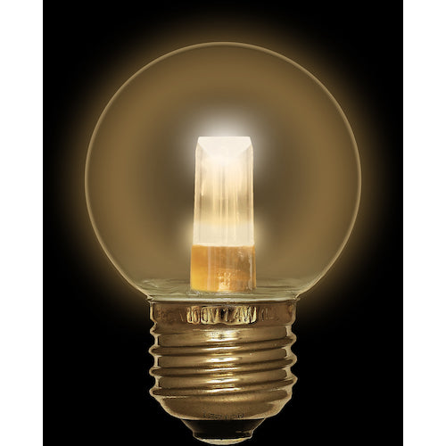 ＥＬＰＡ　電球（ＬＥＤ）　ＬＥＤ電球Ｇ５０形Ｅ２６　明るさ５５ｌｍ　クリア電球色相当　LDG1CL-G-G276　1 個