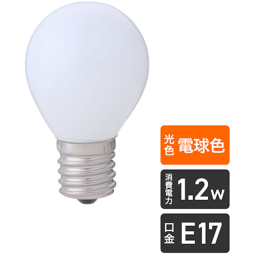 ELPA Bulb (LED) LED Bulb S-Type E17 Brightness 45lm Daylight White Equivalent LDA1L-G-E17-G451 1 piece