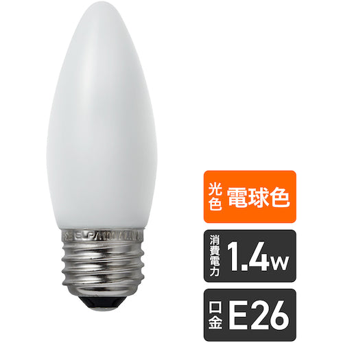 ELPA 전구(LED) LED 전구 샹들리에 E26 밝기 60lm 전구 색 상당 LDC1L-G-G332 1개