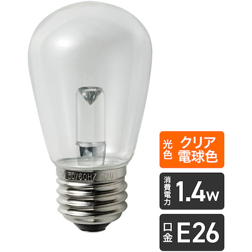 ＥＬＰＡ　ＬＥＤ電球サイン球Ｅ２６　LDS1CL-G-G906　1 個