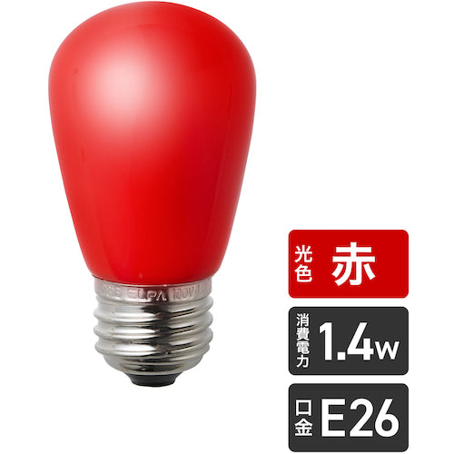 ELPA LED light bulb sign bulb E26 LDS1R-G-G904 1 piece