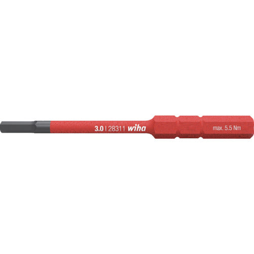 ｗｉｈａ　絶縁スリムバリオ　差替式ビット　六角　対辺５．０ｍｍ　2831-18050　1 本