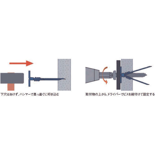 エビ　打込みボードアンカー（１００組入）　MSN　1 箱