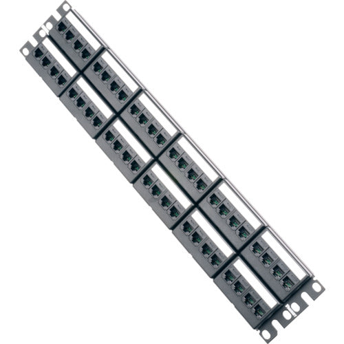 PANDUIT 카테고리 6A 모듈형 패치 패널 키트 4포트 페이스 플레이트 타입 48포트 2U CPPKL6ATG48WBL CPPKL6ATG48WBL 1개