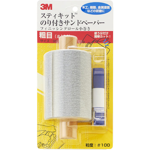 ３Ｍ　スティキット　フィニッシングロール　小巻き　粗目　＃１００　KOMAKI 100　1 個