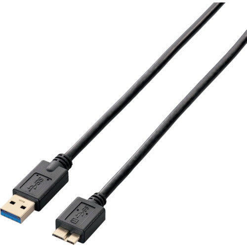 エレコム　ＵＳＢ３．０ケーブル　Ａ−ｍｉｃｒｏＢタイプ　１．０ｍ　ブラック　USB3-AMB10BK　1 本