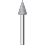 ナカニシ　電着ダイヤモンドバー　粒度＃１３０　円錐　刃径４ｍｍ　刃長６ｍｍ　11133　1 PK