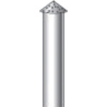 ナカニシ　電着ダイヤモンドバー　刃径４ｍｍ　12428　1 本