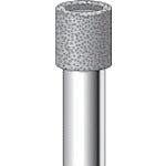 Nakanishi Electroplated Diamond Bur Cylinder #100 Blade Diameter 8 x Shaft Diameter 6 x 50L 13016 1 pc