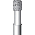 Nakanishi Electroplated Diamond Bur Cylinder #100 Blade Diameter 6 x Shaft Diameter 6 x 86L 13034 1 pc