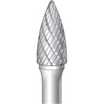 ナカニシ　チタンコート超硬カッター　砲弾（ダブルカット）刃径９．５ｍｍ　刃長２０．０ｍｍ　21536　1 本
